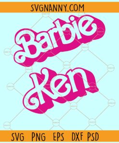 Barbie Ken SVG, Pink Baby Doll SVG, Barbie Logo SVG, Barbie SVG File