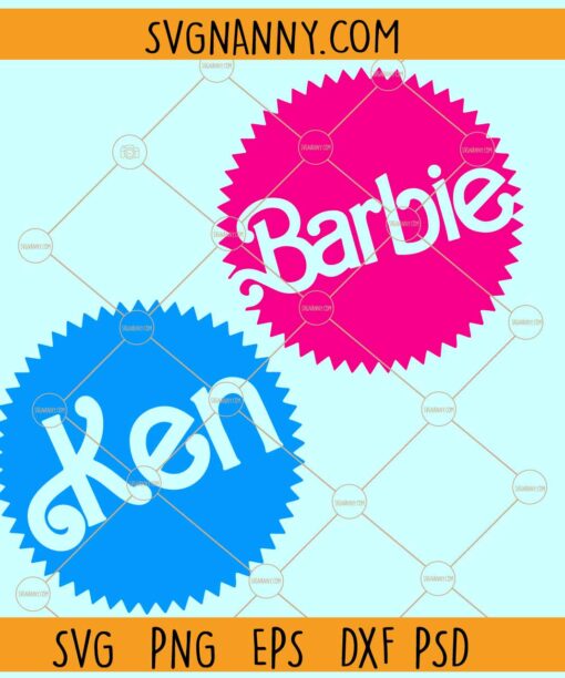 Barbie and Ken SVG, Barbie doll SVG, Ken doll SVG, Ken Barbie SVG