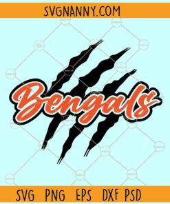 Bengals Claw SVG, Claw Scratch svg, Bengals Paw svg, Bengals SVG