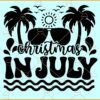 # Christmas in July SVG, Aviator sunglasses svg, Palm Trees SVG, Sunshine SVG, Beach Clipart SVG