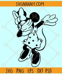Dabbing Minnie svg, Minnie Mouse dabbing svg, Disney Minnie svg