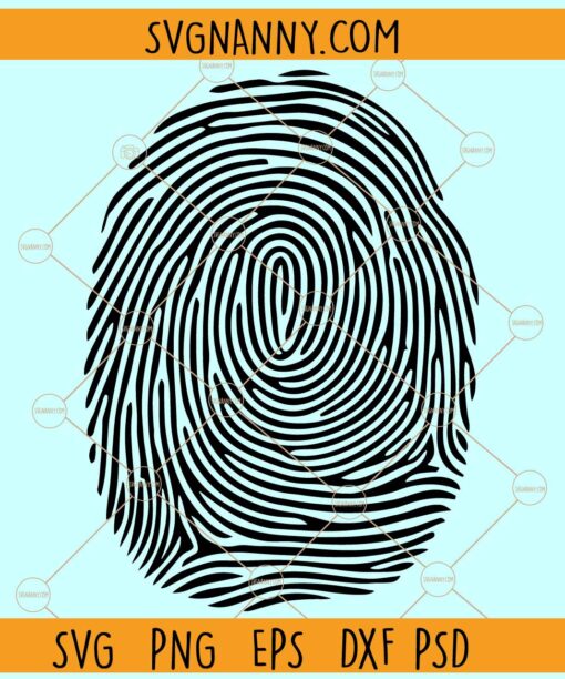 Fingerprint SVG, Fingerprint Clipart SVG, Fingerprint Shirt SVG