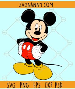 Mickey Mouse standing SVG, Mickey Mouse Svg, Mickey Mouse Cartoon SVG