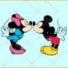 Mickey and Minnie Kissing SVG, Mickey Mouse svg, Minnie svg, Disney Valentine’s Day  svg