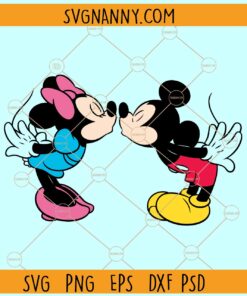 Mickey and Minnie Kissing SVG, Mickey Mouse svg, Minnie svg, Disney Valentine’s Day  svg