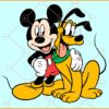 Mickey and Pluto Dog SVG, Mickey Mouse clipart svg, Pluto Dog  svg