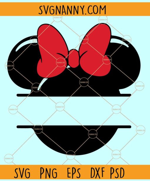 Minnie Mouse name frame SVG, Minnie Monogram SVG, Disney SVG
