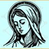 Our Lady Mary SVG, Our Lady of Guadalupe SVG, Virgin Mary SVG