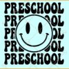 Preschool smiley face SVG, Preschool Smiley Face SVG, Pre K SVG, Pre School Teacher SVG