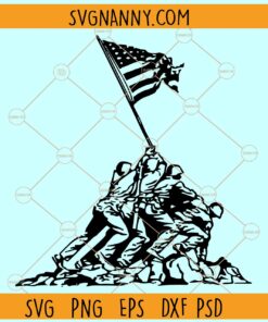 Raising the Flag SVG, Raising the Flag on Iwo Jima SVG, Iwo Jima SVG