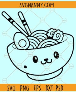 Ramen noodle cartoon SVG, Ramen svg, Noodles Svg, japanese svg, japanese food svg