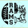 Rams Football SVG, Los Angeles Rams Football Team svg