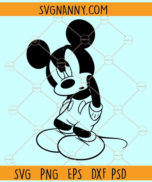 Sad Mickey Mouse SVG, Mickey Mouse SVG, Disneyland Character SVG