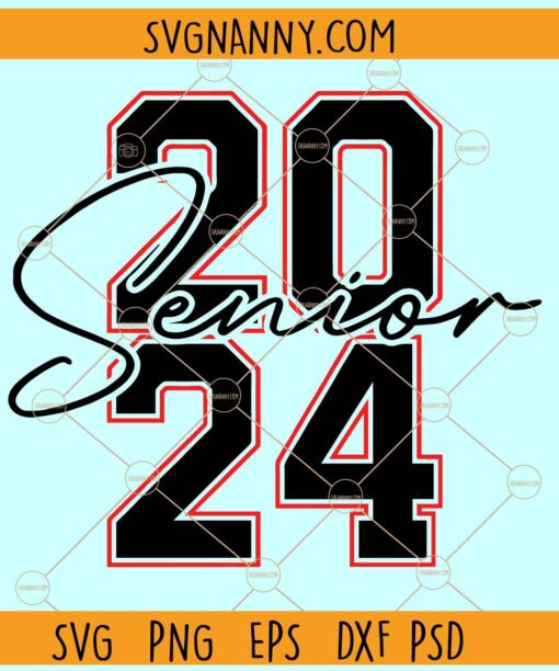 Senior 2024 SVG, Class of 2024 SVG, 2024 Graduate SVG, Graduation svg