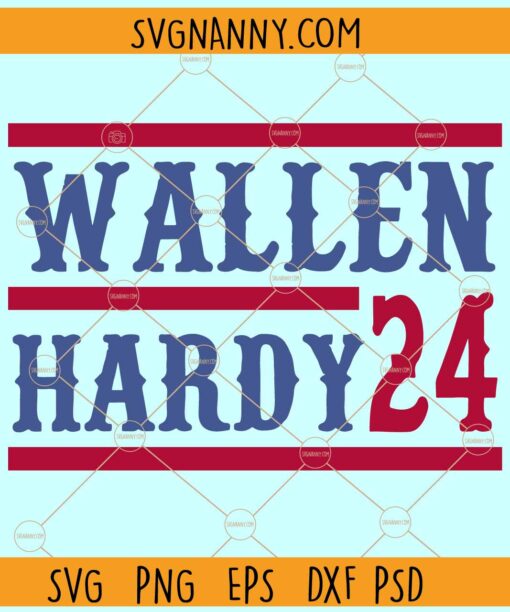 Wallen Hardy 24 SVG, Marlboro svg, Country svg, Retro Country Concert Music SVG