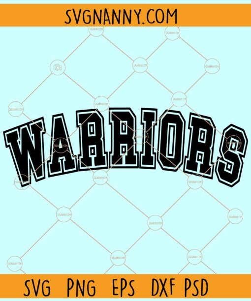 Warriors Mascot SVG, Golden State Warriors SVG, Basketball Warriors SVG, NBA Basketball SVG