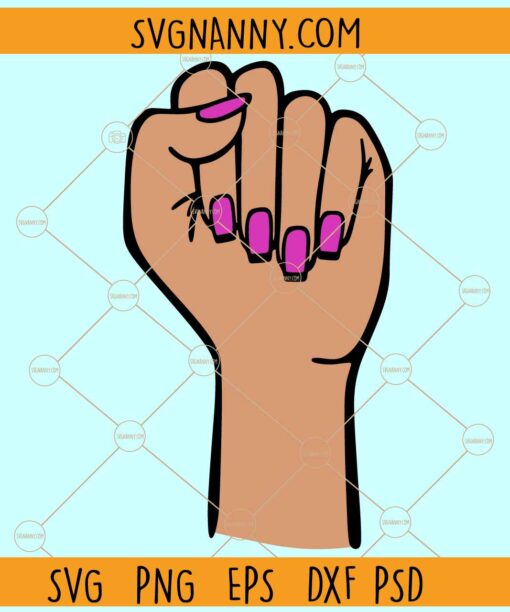 Woman power fist SVG, Woman power SVG, feminist svg, Rosie the Riveter Design SVG