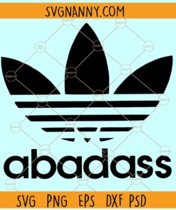 Abadass adidas SVG, Adidas Badass SVG, Funny Logo SVG, Badass Funny SVG