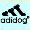 Adidog Adidas SVG, Funny Svg,  Adidog Pet Svg, Adidogs Dog Svg