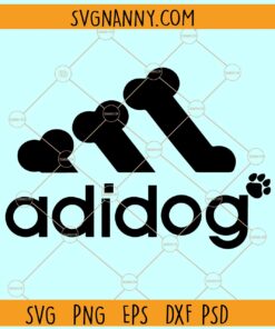 Adidog Adidas SVG, Funny Svg,  Adidog Pet Svg, Adidogs Dog Svg