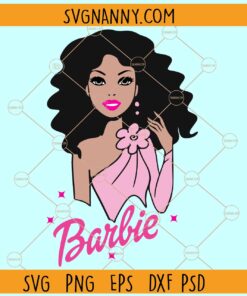 Afro Barbie girl SVG, Black Doll SVG, African American SVG, Black Barbie SVG