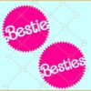 Barbie Besties seal logo SVG, Retro Seal Logo SVG, Barbie besties SVG, Barbie SVG