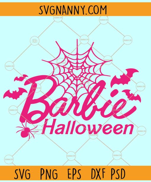 Barbie Halloween SVG, Barbenspoker SVG, Spooky Barbie SVG