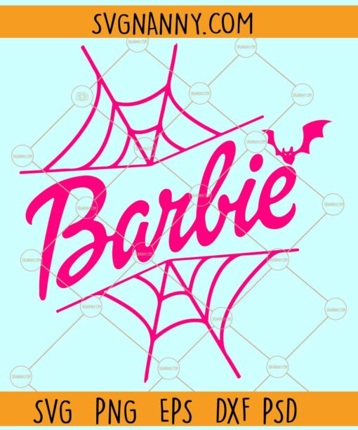 Barbie Halloween web SVG, Spooky Barbie SVG, Barbie Doll Halloween SVG