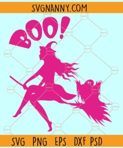 Barbie witch SVG, Boo Barbie SVG, Barbie on witch broom SVG, Barbie Halloween SVG