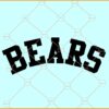 Bears Mascot SVG, Bears Football SVG, Football Lover SVG, Bears Football team SVG