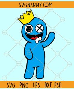 Blue character SVG, Rainbow Friends Svg, Game Svg, Cartoon Svg