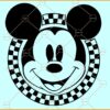 Checkered Mouse SVG, Checkered Disney SVG, Mickey SVG, Checkered Mickey Mouse SVG