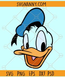 Donald Duck Smiling SVG, Donald Duck Head SVG