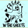 Freak in the sheets  ghost SVG, Ghost with Butt sticking out SVG, Funny Spooky Vibes Svg