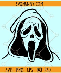 Ghost face svg, Ghostface svg, Scream mask svg, scary halloween grim reaper svg