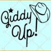 Giddy up SVG, Rodeo SVG, Horse saying SVG, cowgirl svg, Cowgirl Gift svg