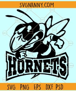 Hornet Mascot SVG, Hornet logo svg, Sports svg, school spirit shirt svg