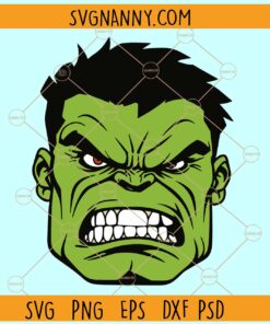 Hulk face SVG, Superhero Hulk Svg, Angry Hulk Svg, Hulk Face Clipart SVG