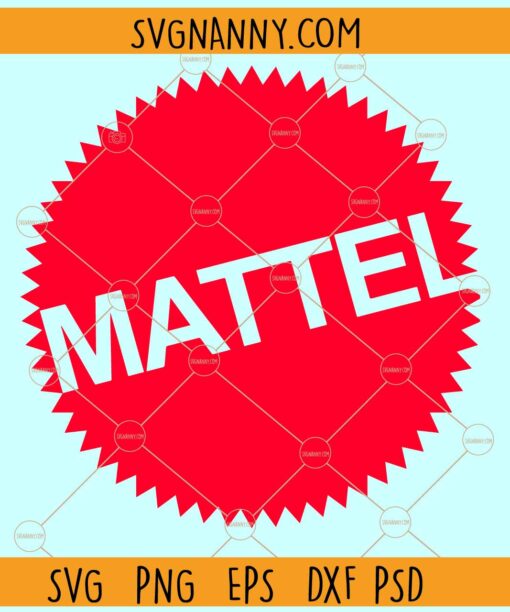 Mattel Red Logo SVG, Mattel brand SVG, Mattel Logo SVG, Barbie Inspired Party SVG