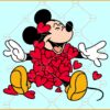 Mickey Valentine Day SVG, Happy Valentine Day SVG, Disney Valentine Day SVG