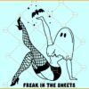 Pin up ghost SVG, Freak In The Sheets SVG, Halloween Sexy Ghost SVG