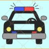 Police car name tag SVG, Simple Police car SVG, Police car SVG, Police officer SVG