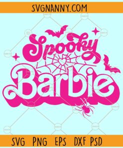 Spooky Barbie SVG, Spooky Barbie Halloween SVG, Halloween Barbie Pink SVG