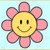 Sunflower smiley face SVG, Flower Smiley Face SVG Files, Flower Face SVG