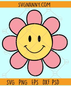 Sunflower smiley face SVG, Flower Smiley Face SVG Files, Flower Face SVG