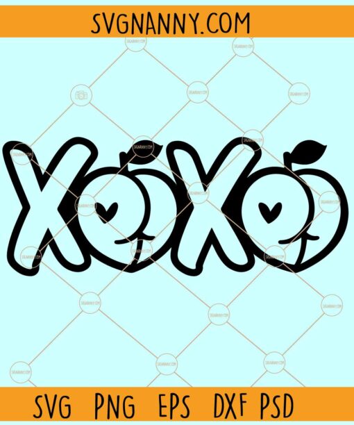 Xoxo butt SVG, Peachy Butt SVG, XOXO Svg, Funny XOXO Butt svg