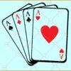Ace playing cards svg, Cards SVG, Ace of Spade Svg, Ace of Heart SVG