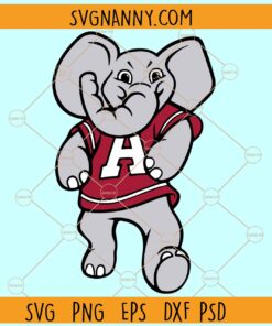 Alabama Elephant SVG, Elephant Roll Tide SVG, Alabama Football SVG