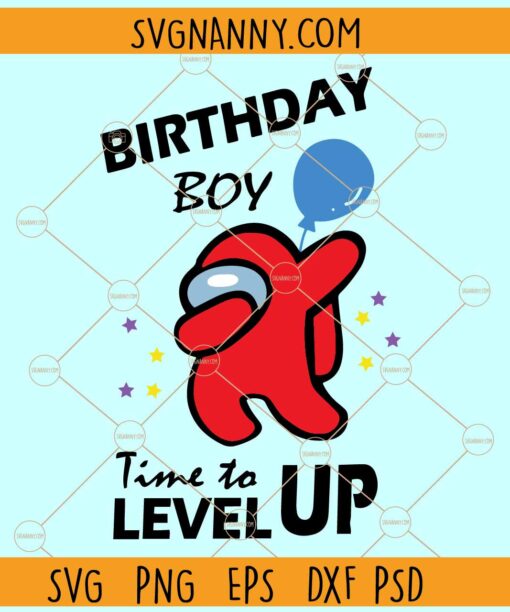 Among us Birthday Boy SVG, Among Us Birthday SVG, Among Us Birthday Shirt SVG