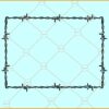 Barb wire svg, Barbed Wire Svg, Fence Svg, Barb Wire Png, Barbed Wire Frame SVG